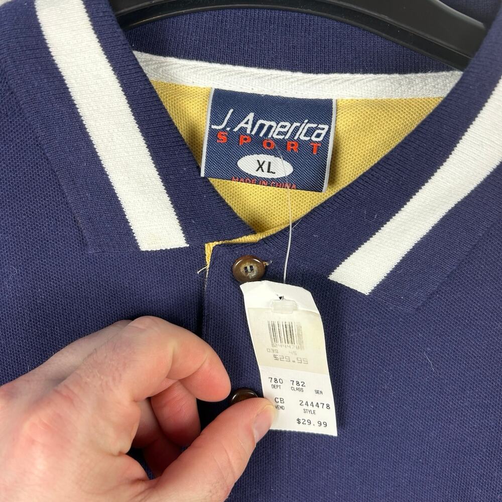 NWT J. America Sport Florida Souvenir Polo – Navy Blue – Men’s XL – 100% Cotton - Picture 6 of 8